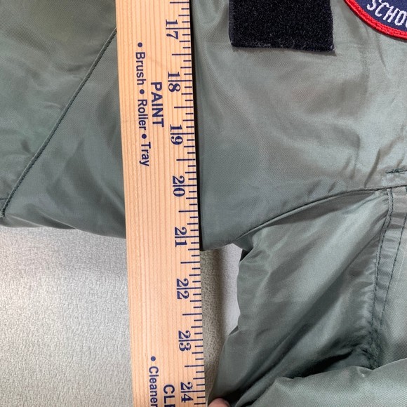 Space gear top gun nasa tomcat f-14 Bomber Jacket usaf vintage USA aviator - Picture 4 of 12